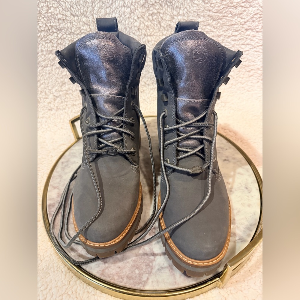 Timberland Leather 6-Inch Boots - Gray